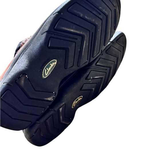 Clarks Brown Leather Travel Trek Shoes Men Size 8.5 - Picture 5 of 6